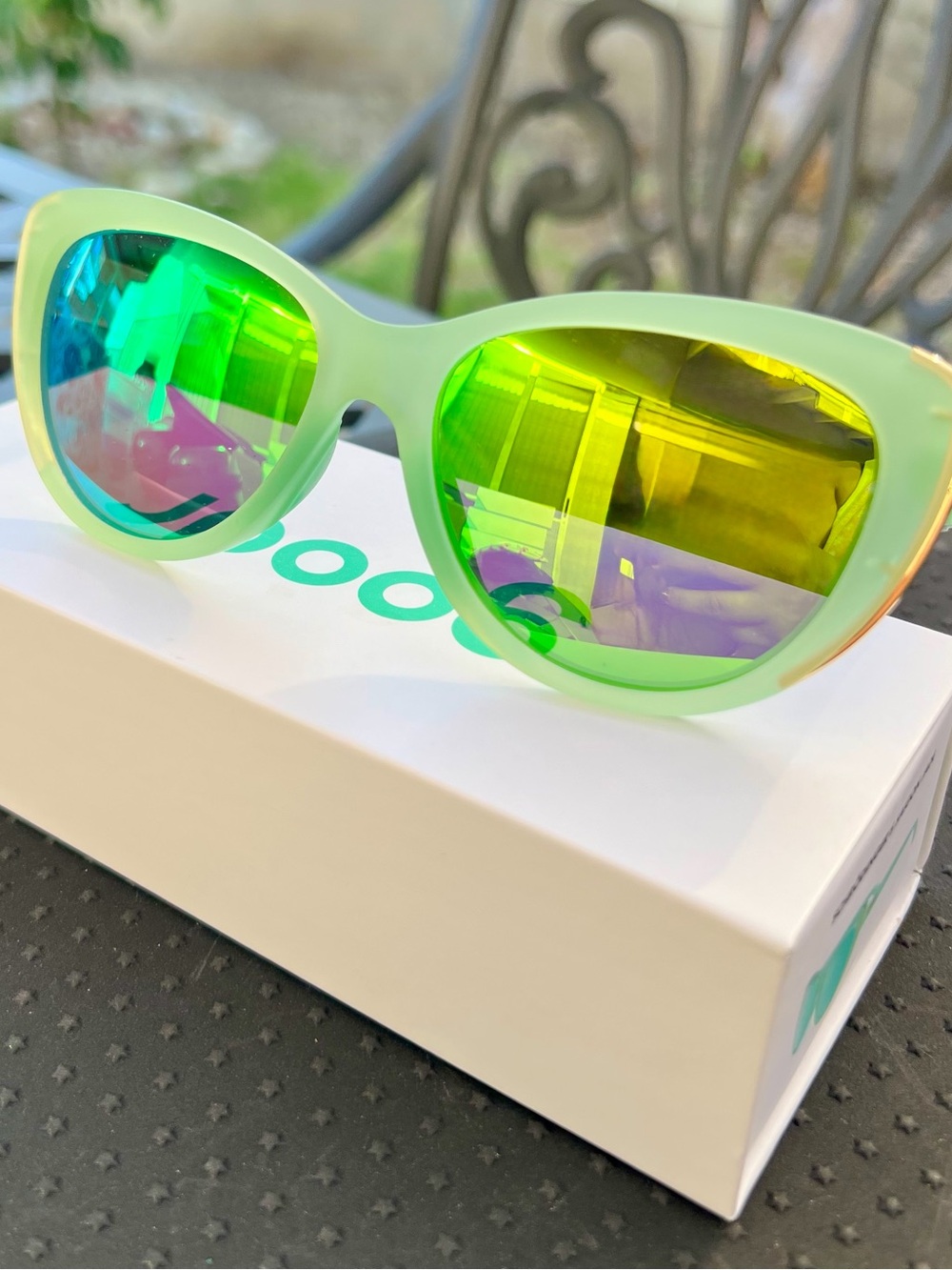 Goodr Sunglasses - “Schrödinger’s Saigon Jade” - RETIRED